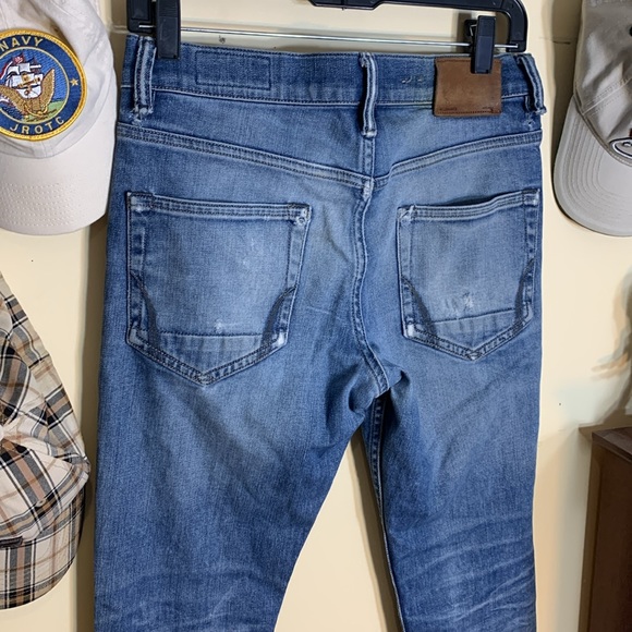 Vintage All Saints Cigarette True Blue Faded Slim Denim 30W/32L - Picture 5 of 15